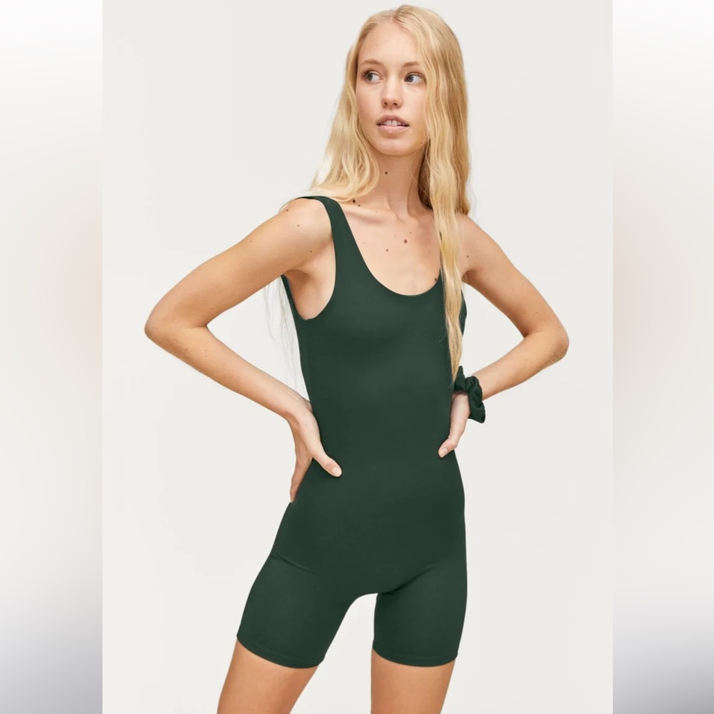Girlfriend Collective Moss Unitard sz S